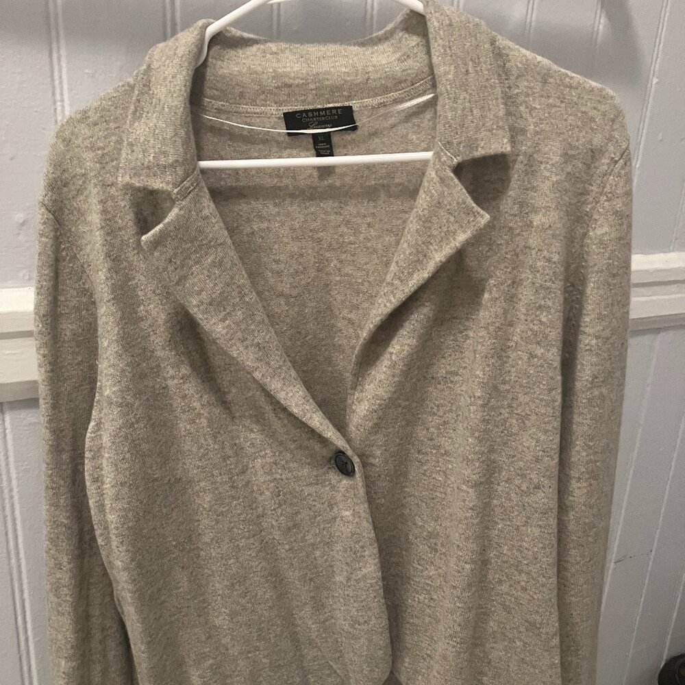Cashmere Charter Club Sweater Jacket